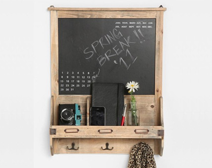 Vintage Wood Calendar Chalkboard